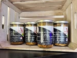 Plats préparés à base de cailles | Bocal de cuisses saveur Curry